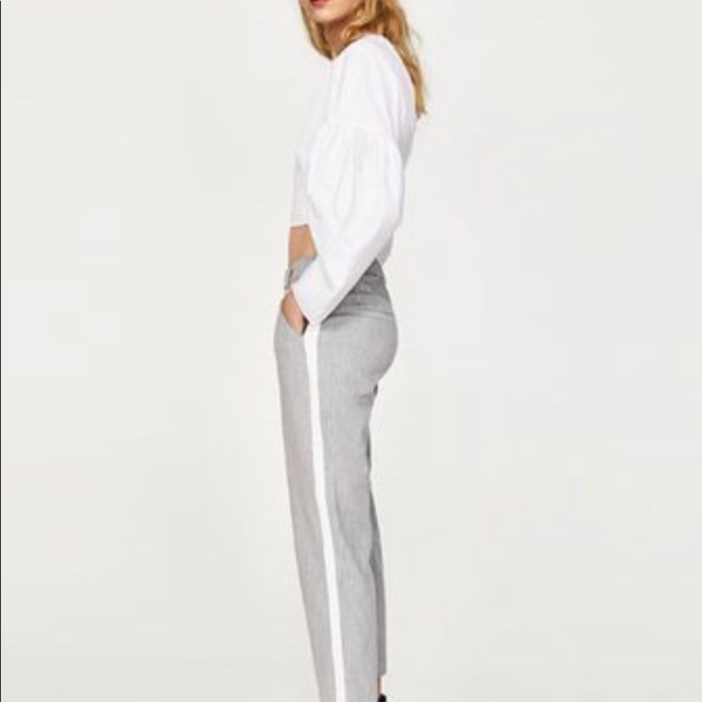 Zara Basics Gray Trousers